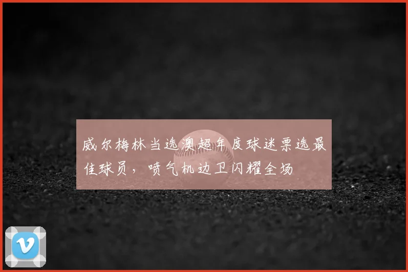 威尔梅林当选澳超年度球迷票选最佳球员,喷气机边卫闪耀全场